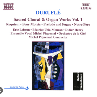 Sacred choral & organ works vol.1